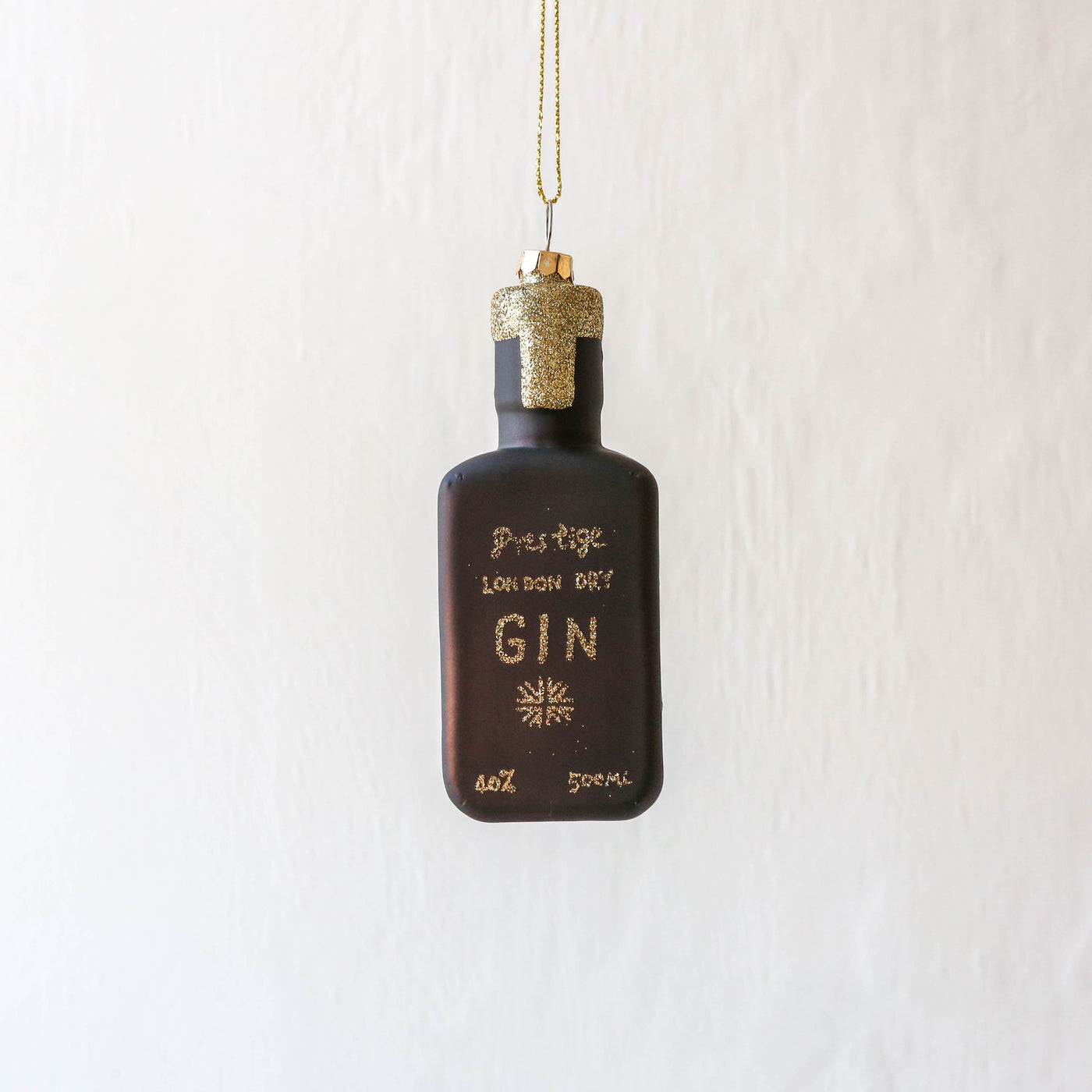 Bottle of Gin Glass Tree Decoration