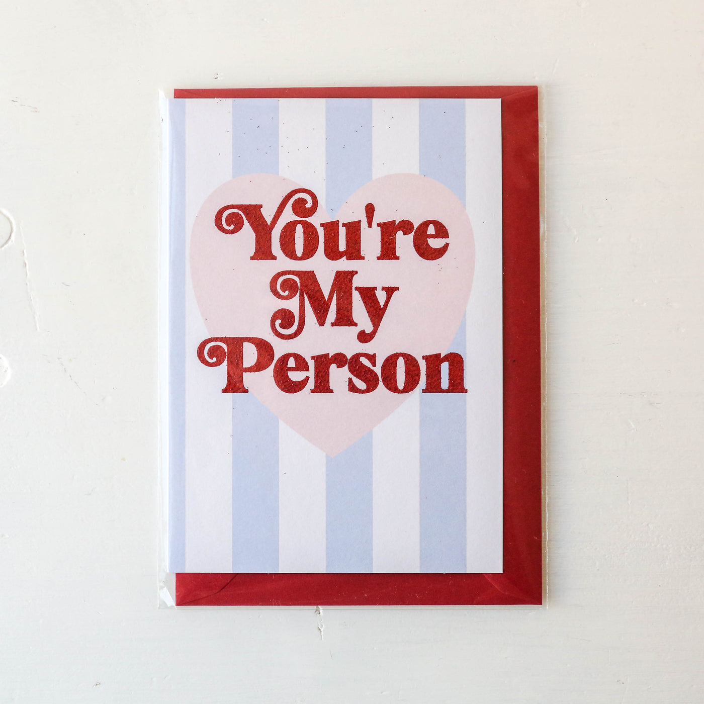 'You're My Person' Glitter Card