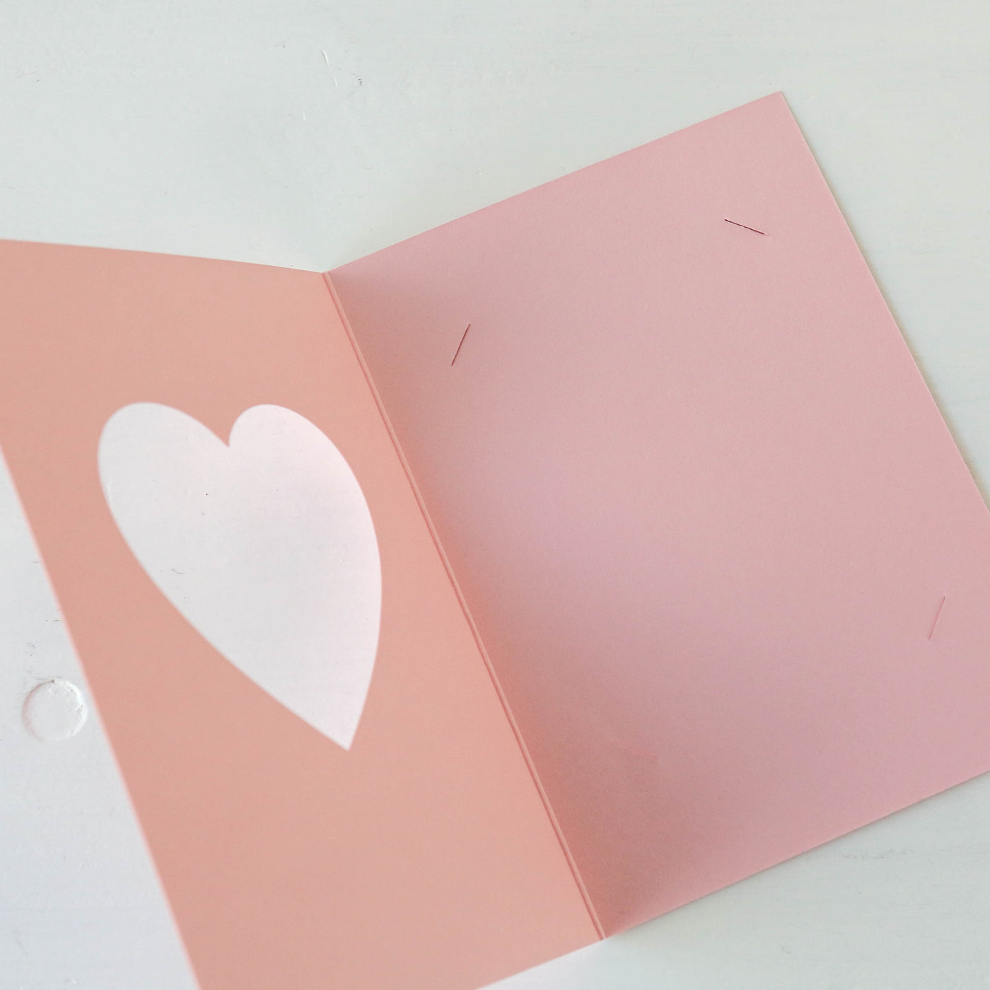 'I Love You' Pink Heart Card