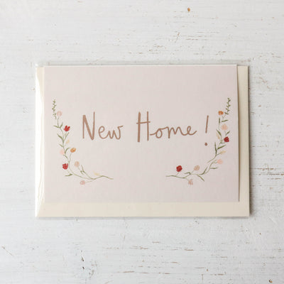 New Home Flowers Card