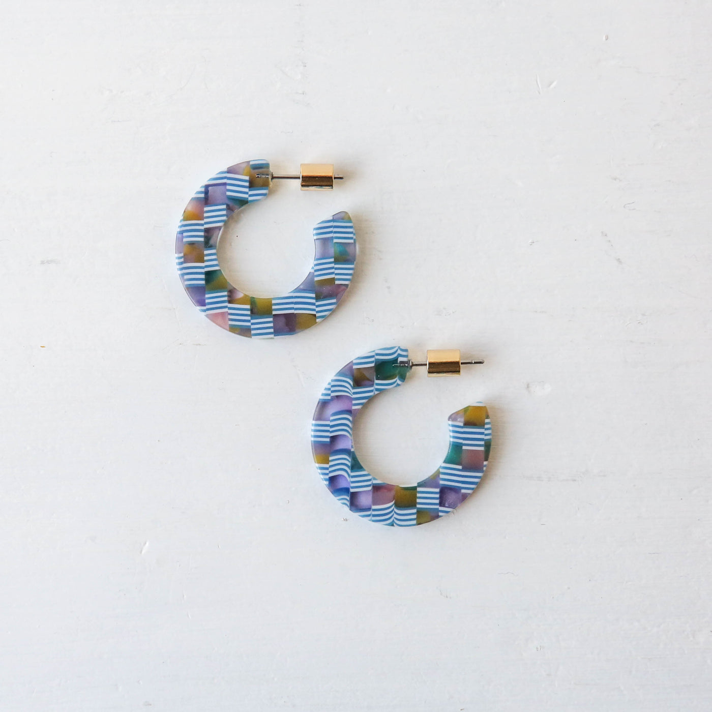 Marie Resin Hoop Earrings