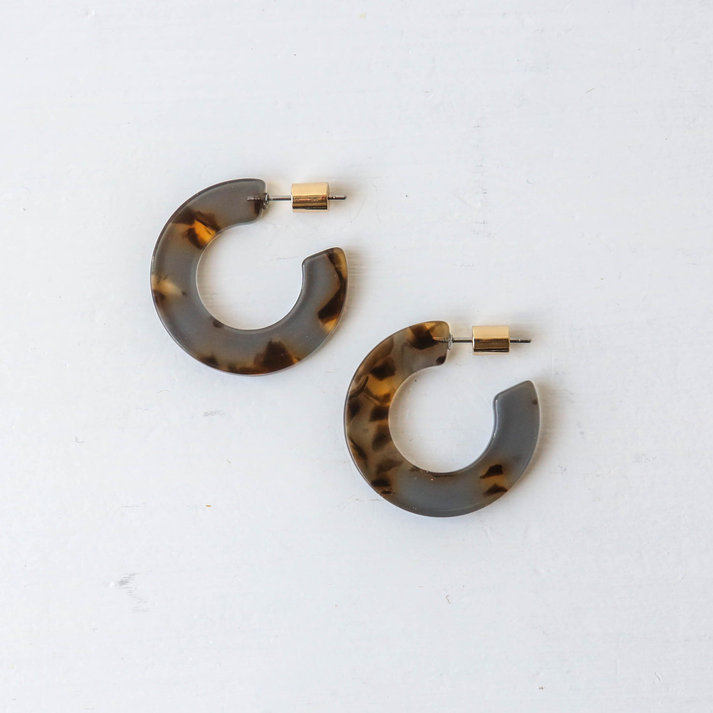 Ilona Resin Hoop Earrings