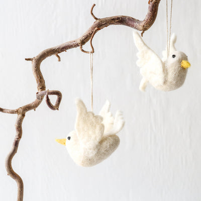 Dove of Peace Felt Hanging Decoration