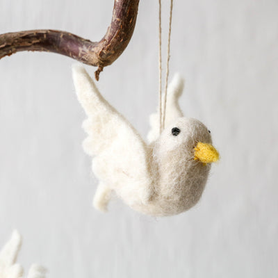 Dove of Peace Felt Hanging Decoration