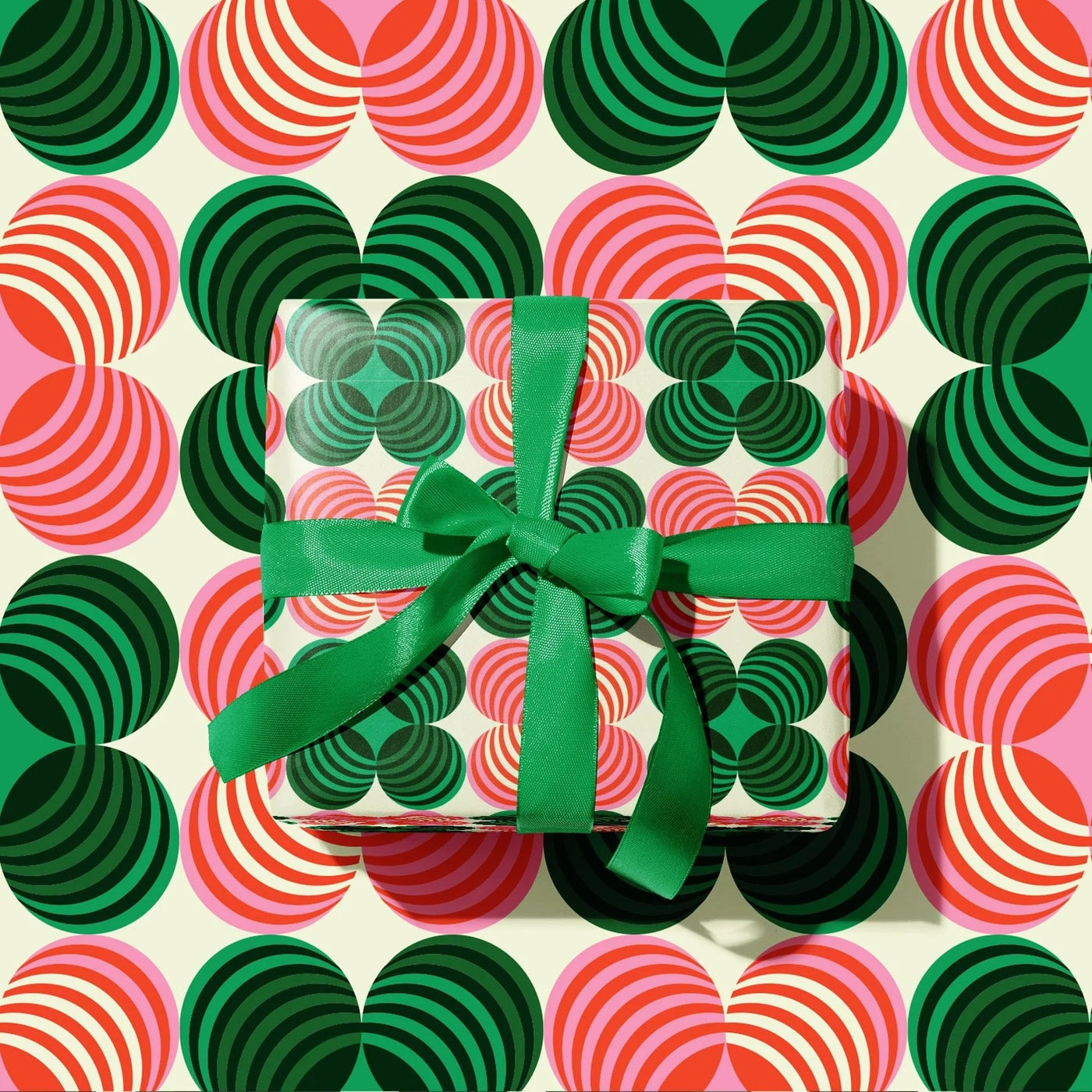 Pink and Green La La Wrapping Paper