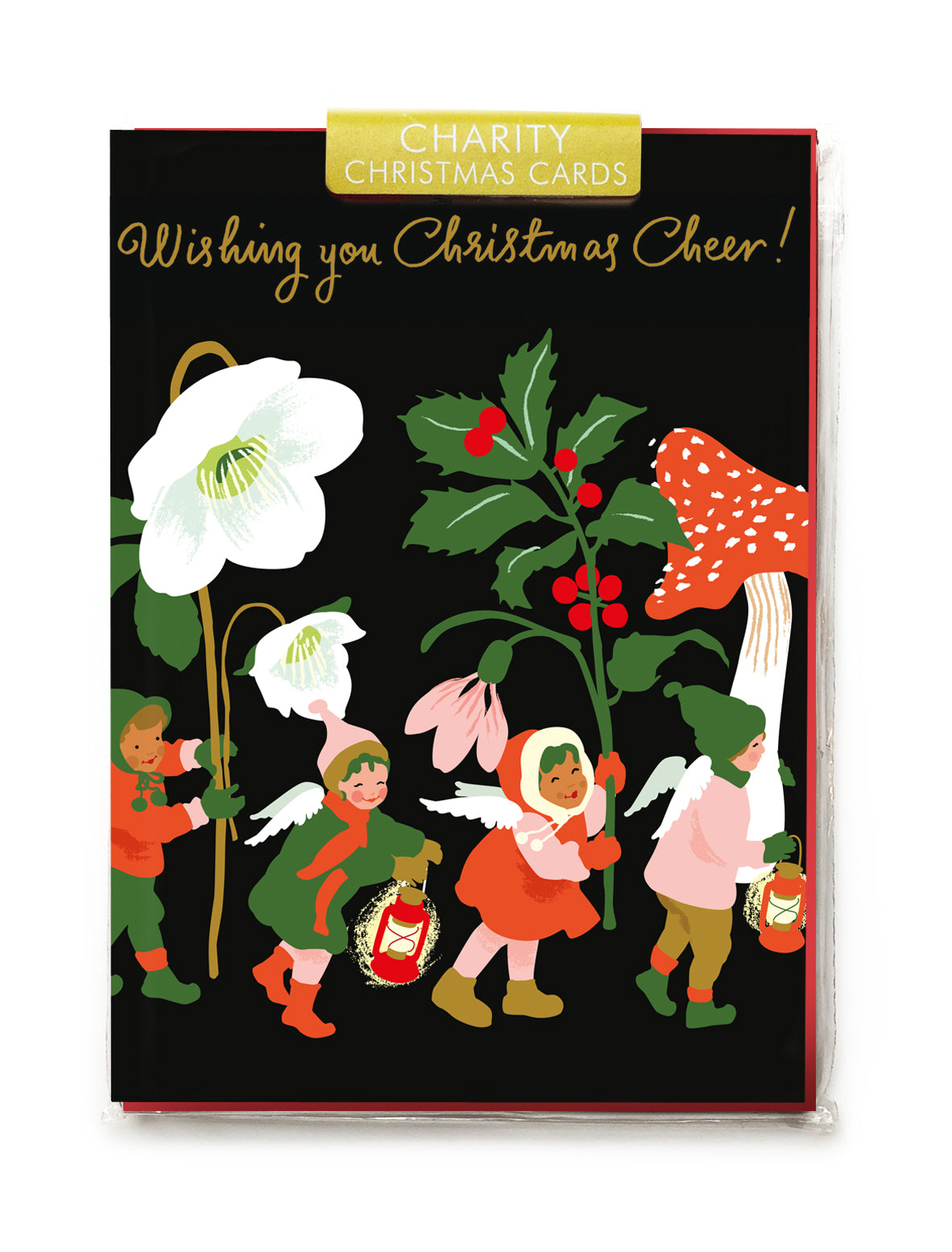 Angels & Lanterns Christmas Card Pack of 5