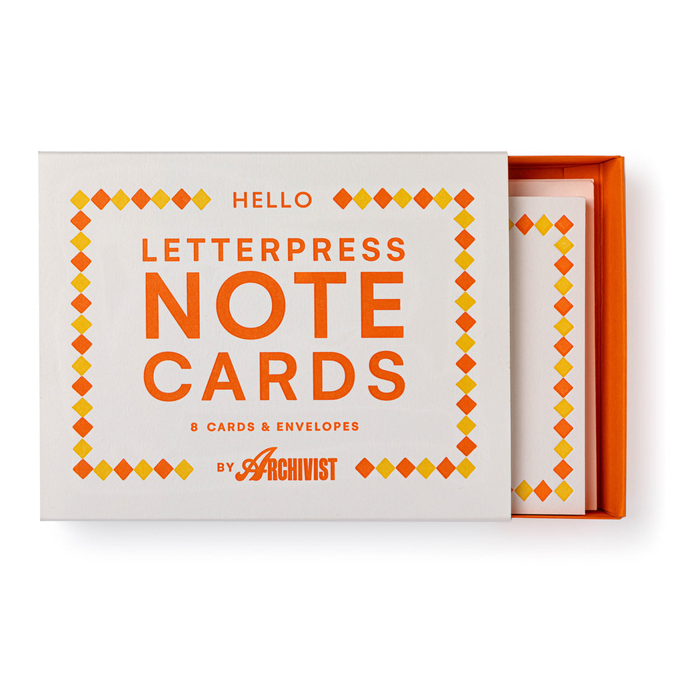 Hello Diamonds Letterpress Notecards