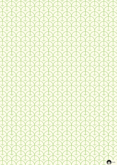 Green Apple Graphic Wrapping Paper