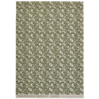 'Ivy Stripe Sage' Wrapping Paper