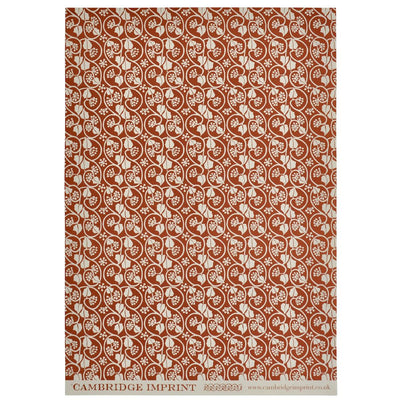 'Ivy Stripe Russet' Wrapping Paper