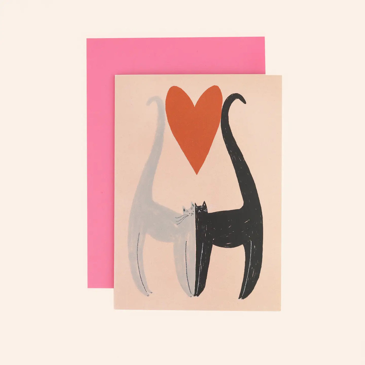 Cats Love Heart Card