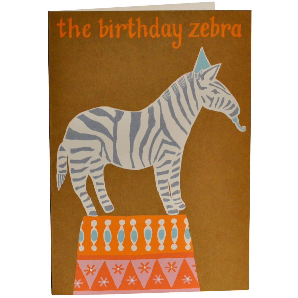 Large Birthday Zebra Card