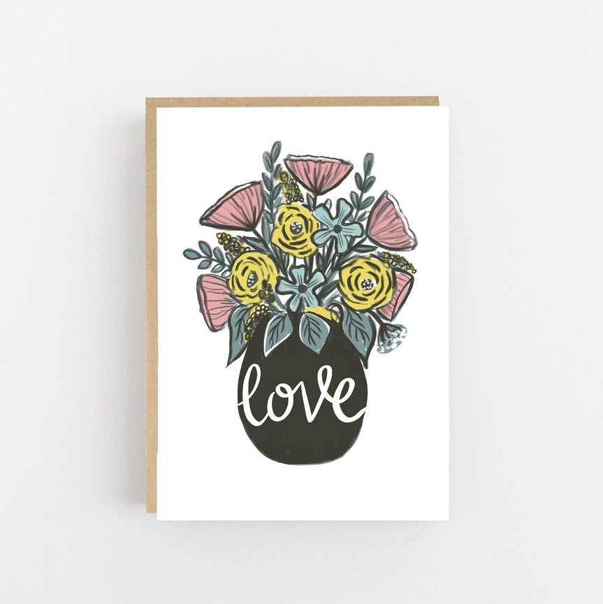 Love Flowers Card