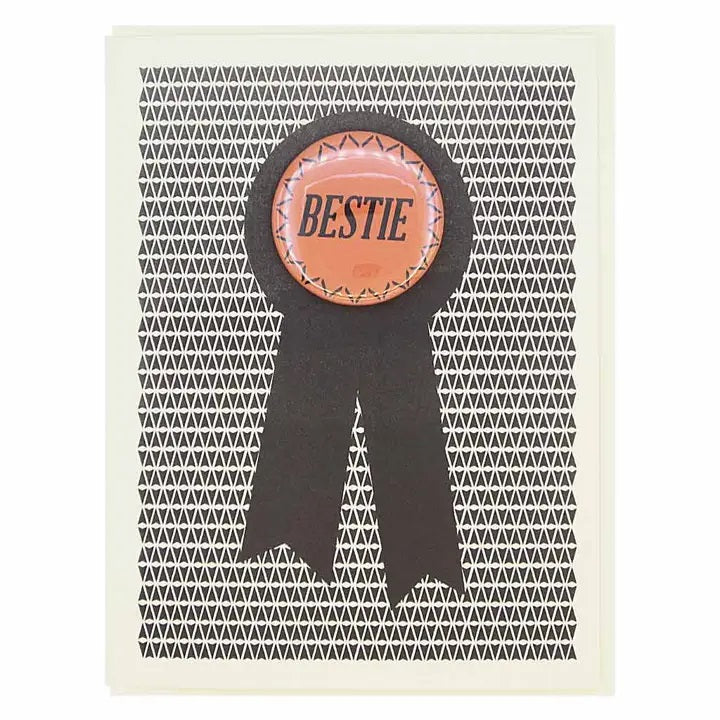 'Bestie' Birthday Badge Card