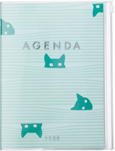 A5 Cats Agenda Wallet Diary - 2025