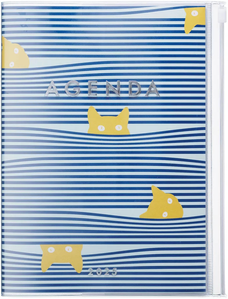 A5 Cats Agenda Wallet Diary - 2025