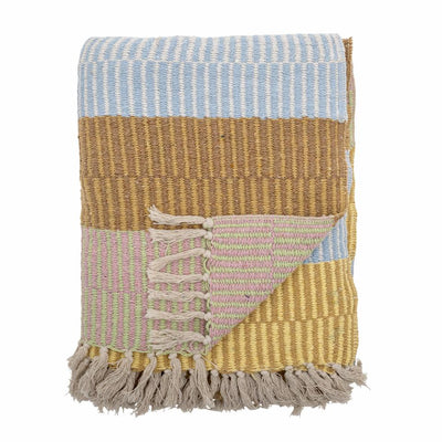 Isnel Recycled Cotton Throw - Yellow