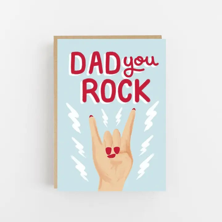 Dad You Rock Father's Day Card