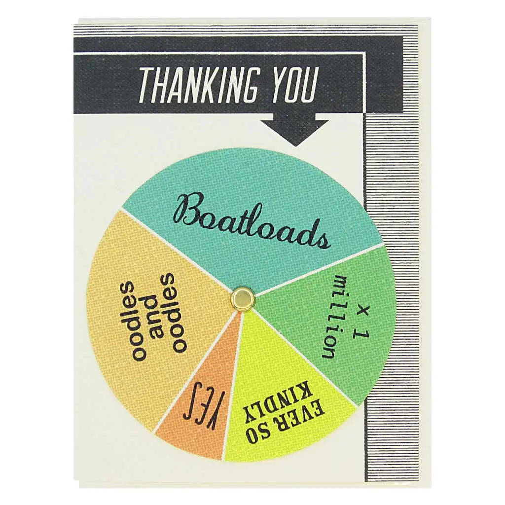 'Thanking You' Pinwheel Card