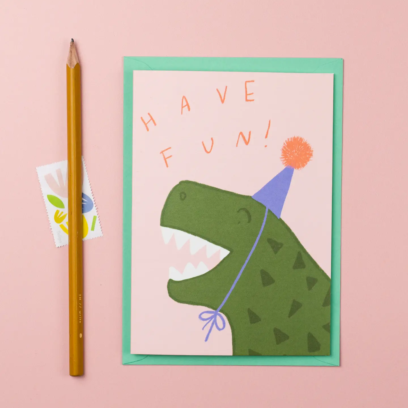 Party T Rex Card