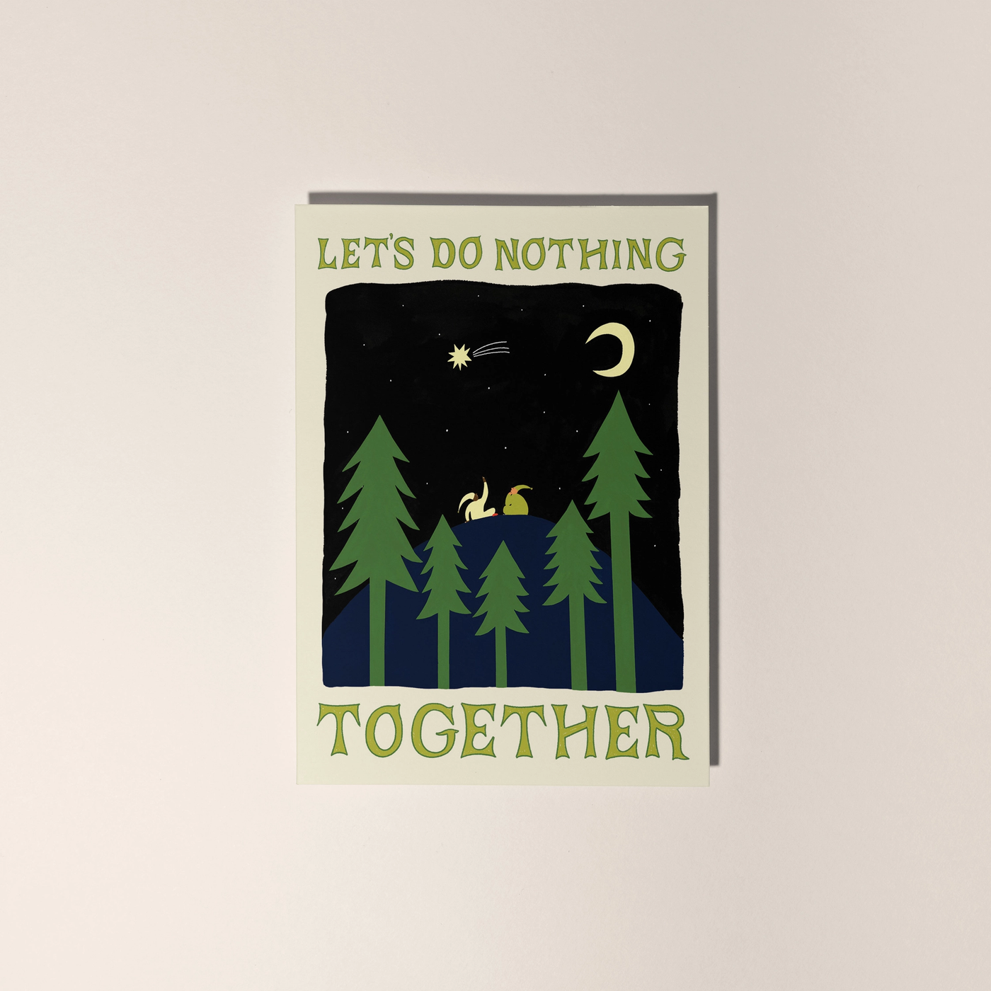 Let's Do Nothing Together Valentines Card