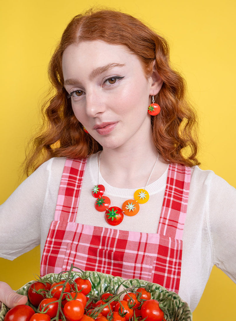 Tomato Earrings