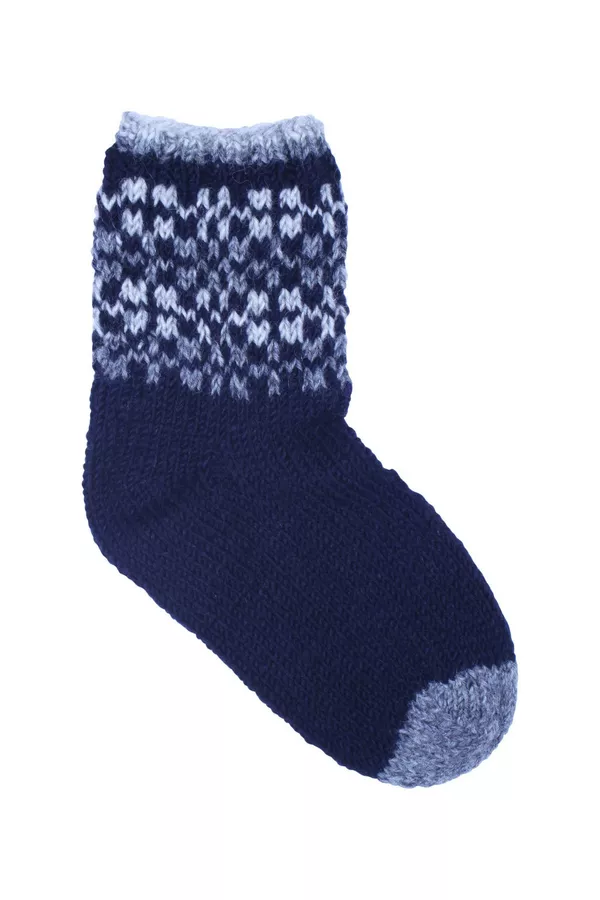 Sofa Socks - Rosslare Navy Knit Large