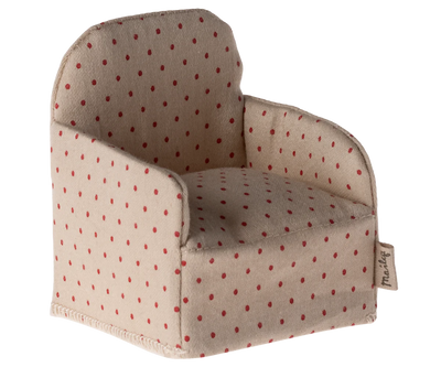 Maileg Chair for Mouse - Red Dot