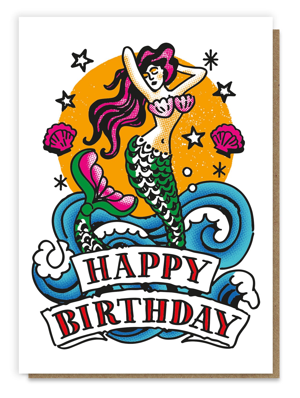 Mermaid Tattoo Card