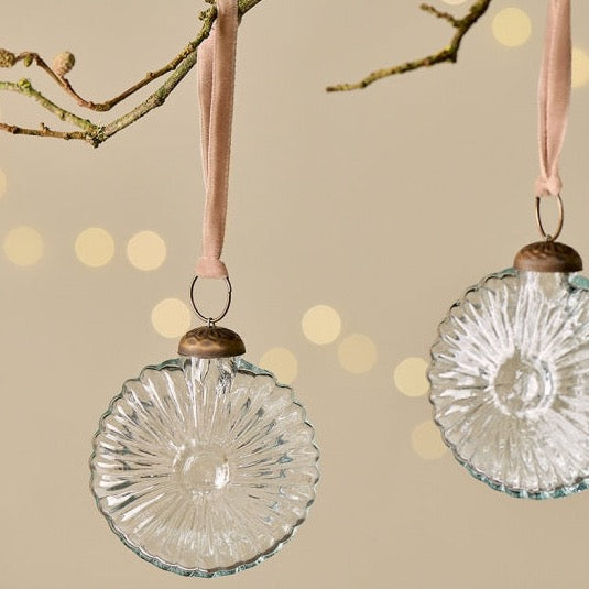 8cm Sundara Clear Bauble