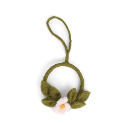 Mini Felt Spring Wreath Hanging Decoration