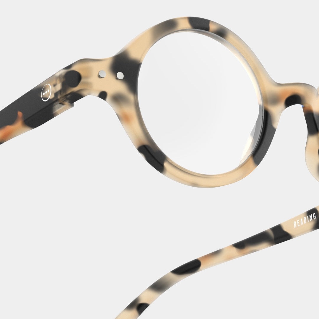 Reading Glasses - Design 'J' in Light Tortoise by Izipizi