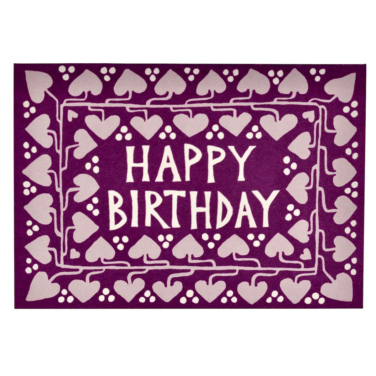 Happy Birthday Hearts Card