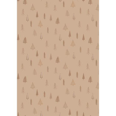 5m Kraft Christmas Tree Wrapping Paper