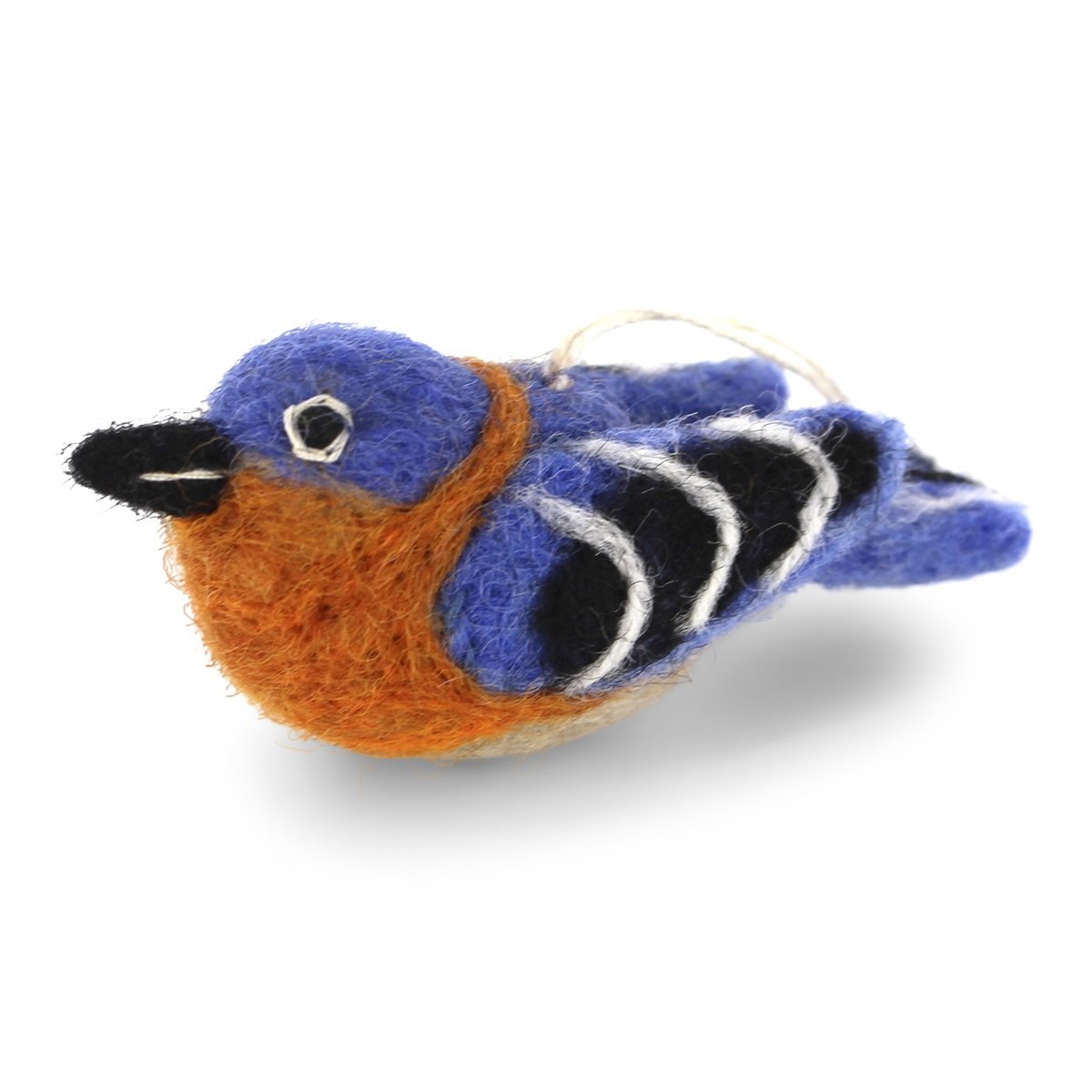 Felt Bird Hanging Decoration - Eastern Blue