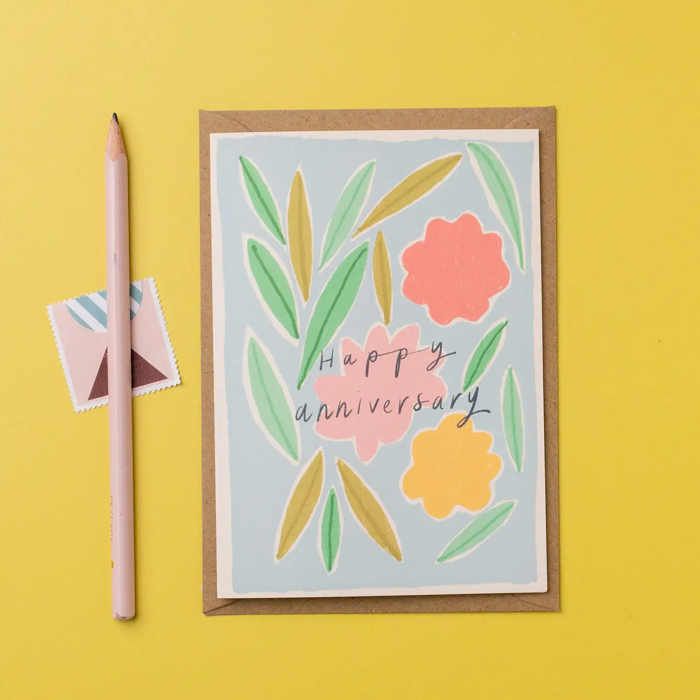 Floral Anniversary Card