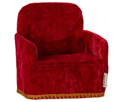 Maileg Chair for Mouse - Red Velvet