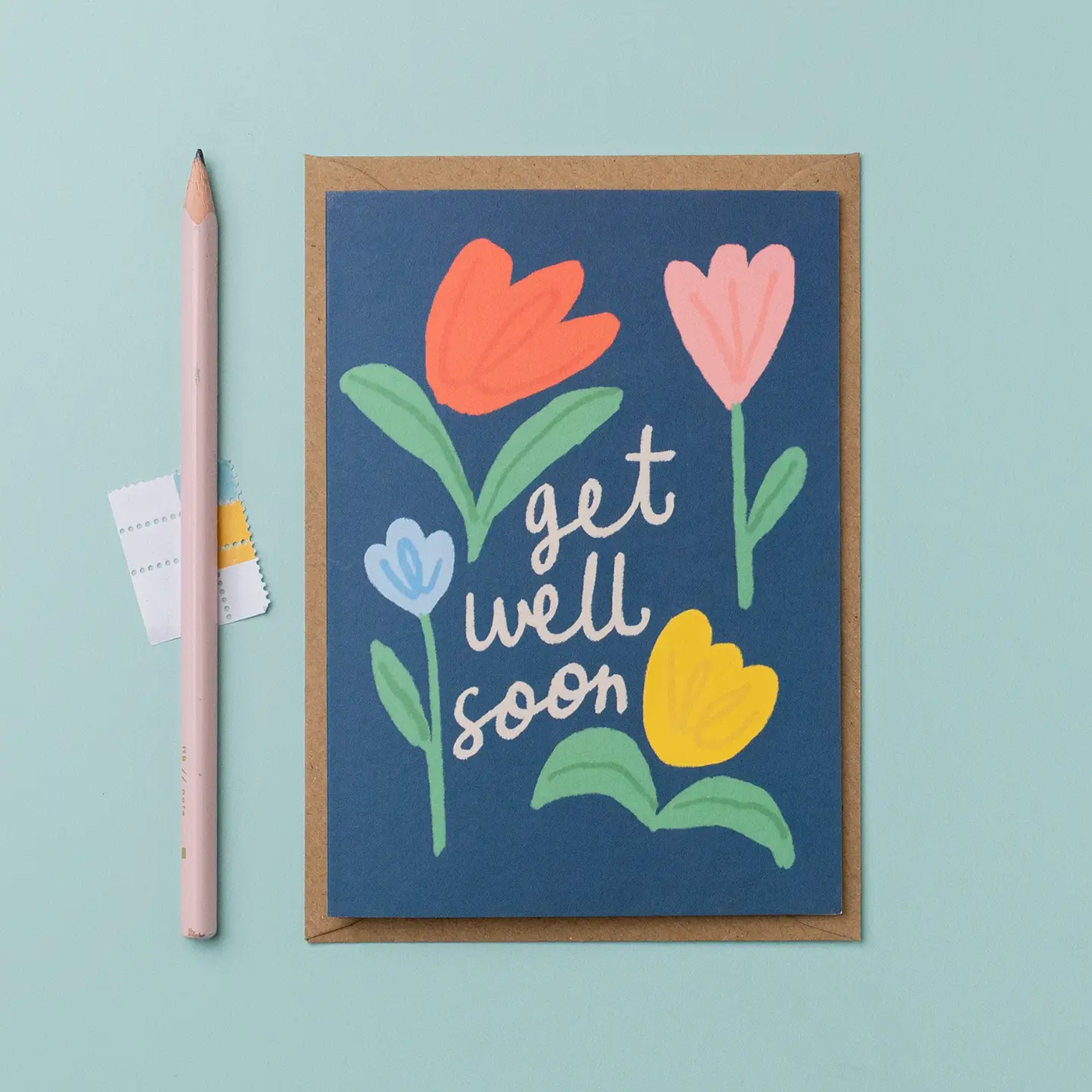 Get Well Soon Tulips Card