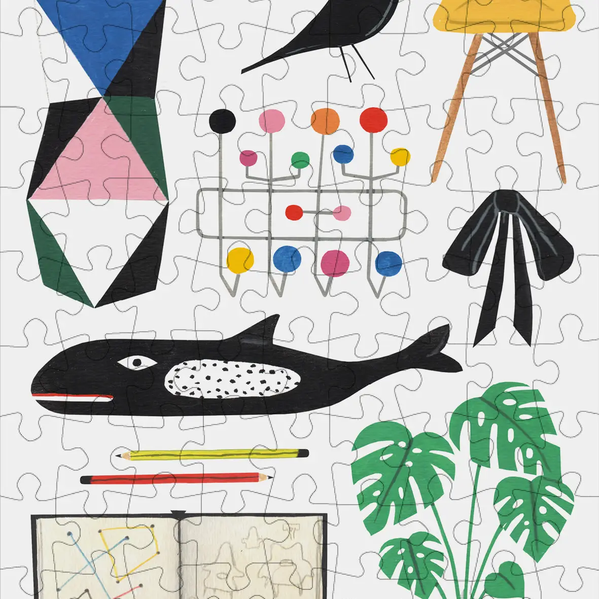 Mini 99 Piece Jigsaw Puzzle - Eames