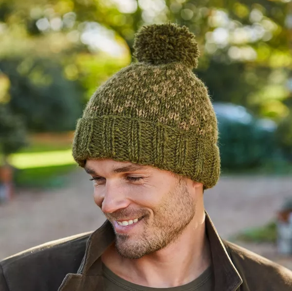 Bobble Beanie - New Forest Moss