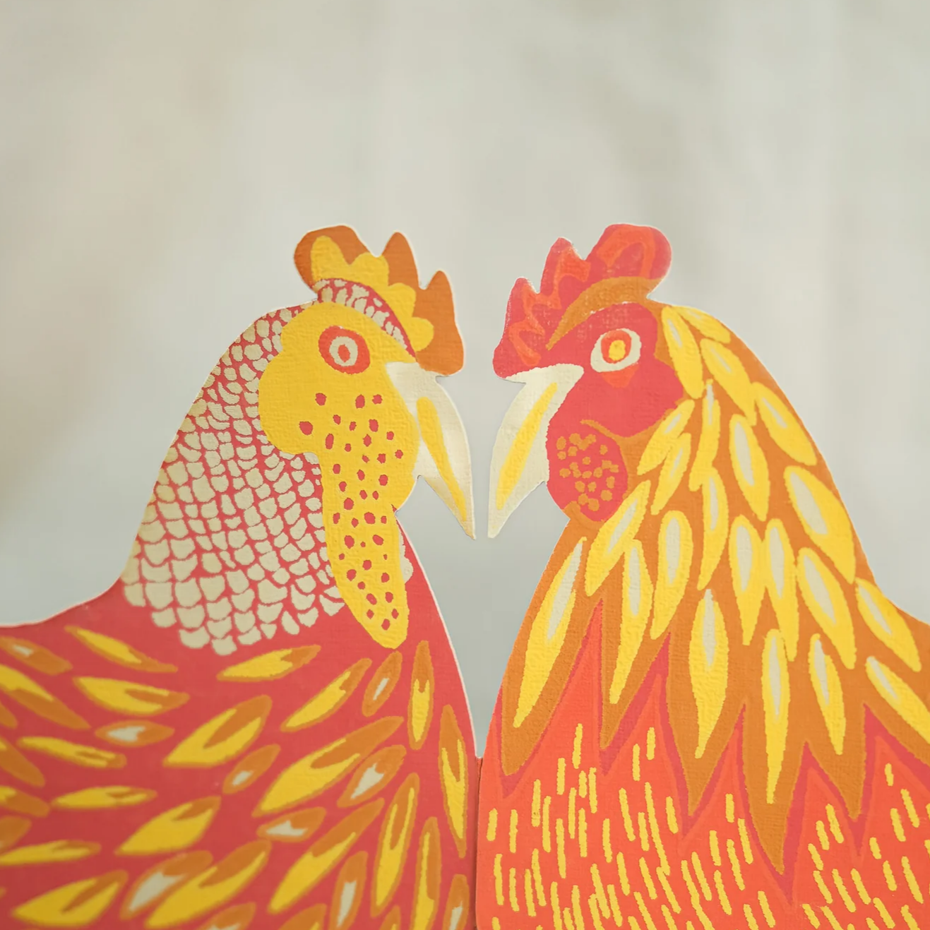 Chickens Concertina Paper Garland