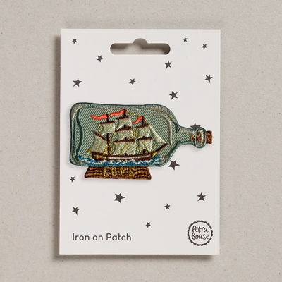 Ship in a Bottle Iron-On Patch