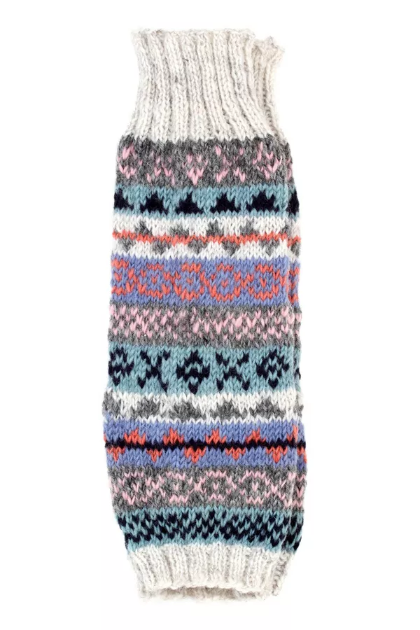 Leg Warmers - Fairisle Oatmeal