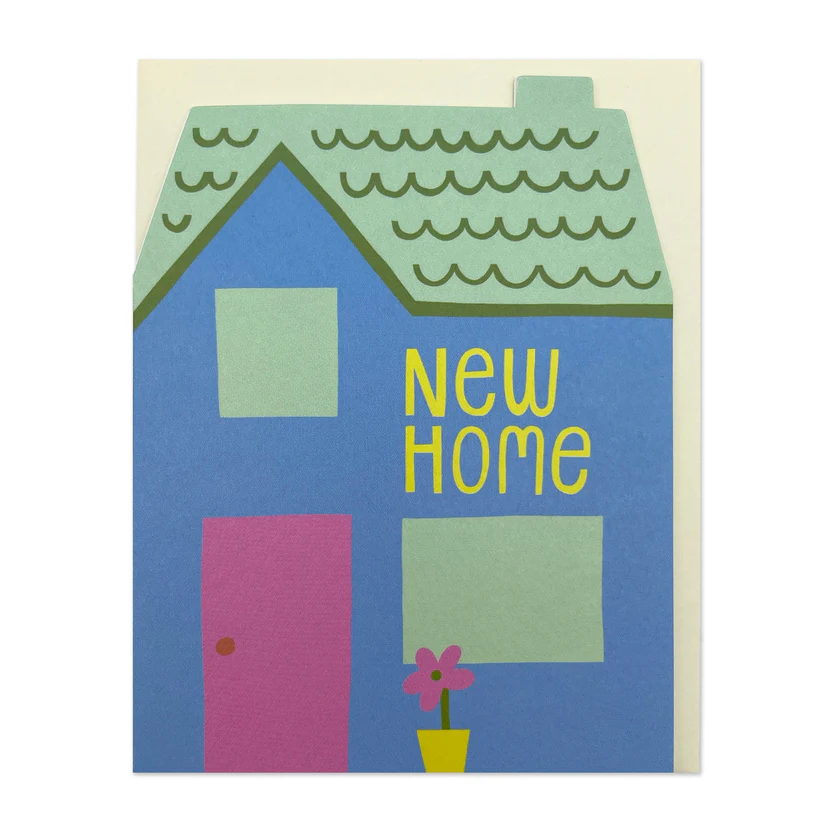 New Home Die-Cut House Mini Card