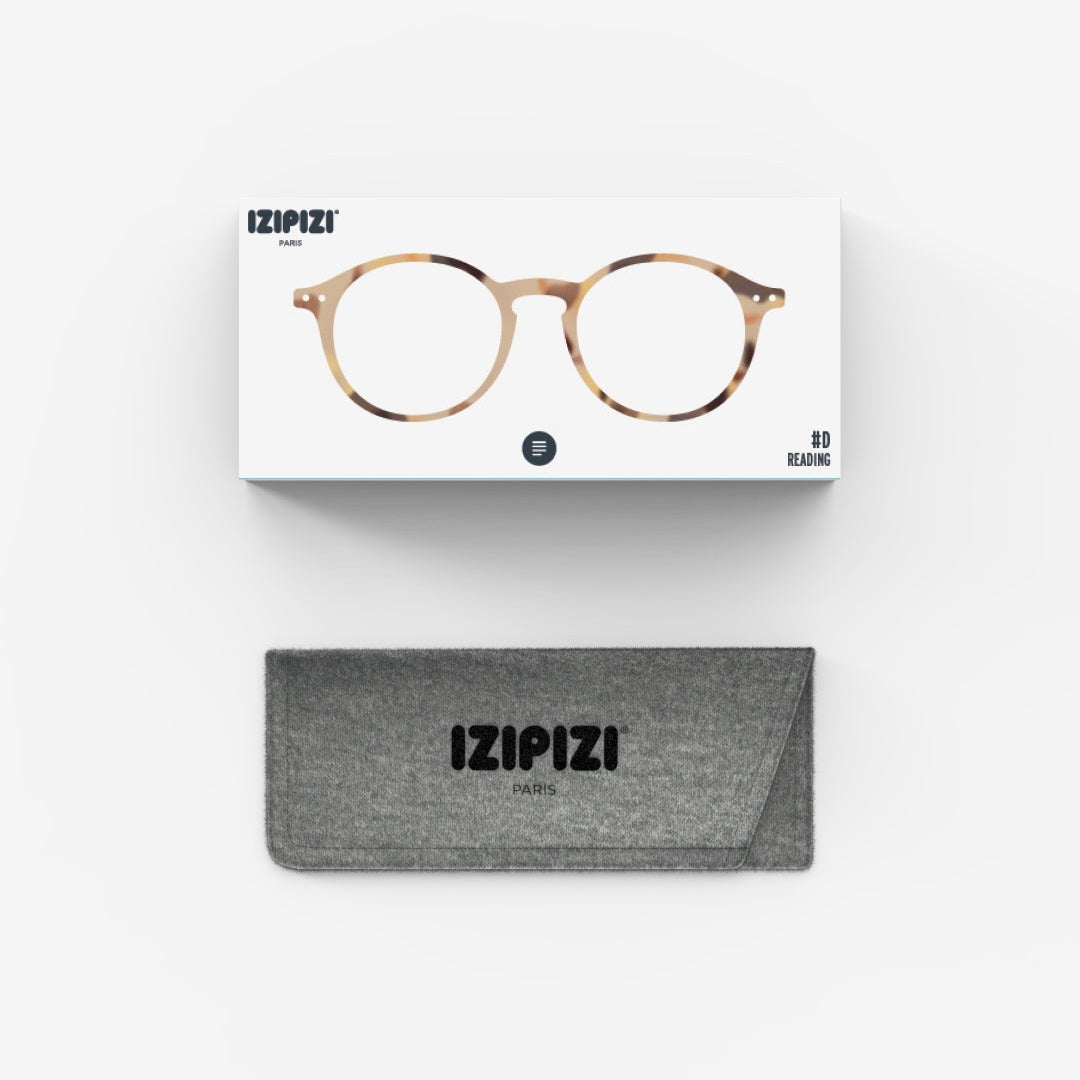 Reading Glasses - Design 'D' in Light Tortoise by Izipizi