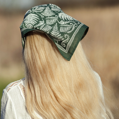 Cotton Bandana - Fern