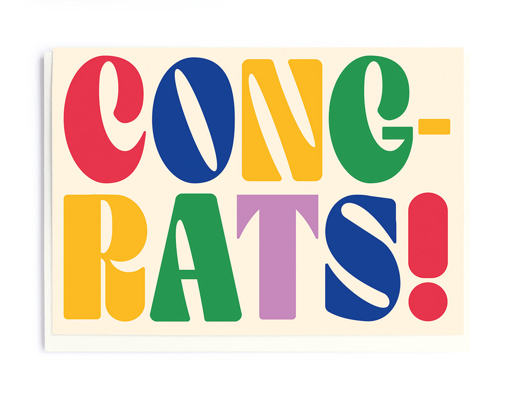 Bold Congrats Card