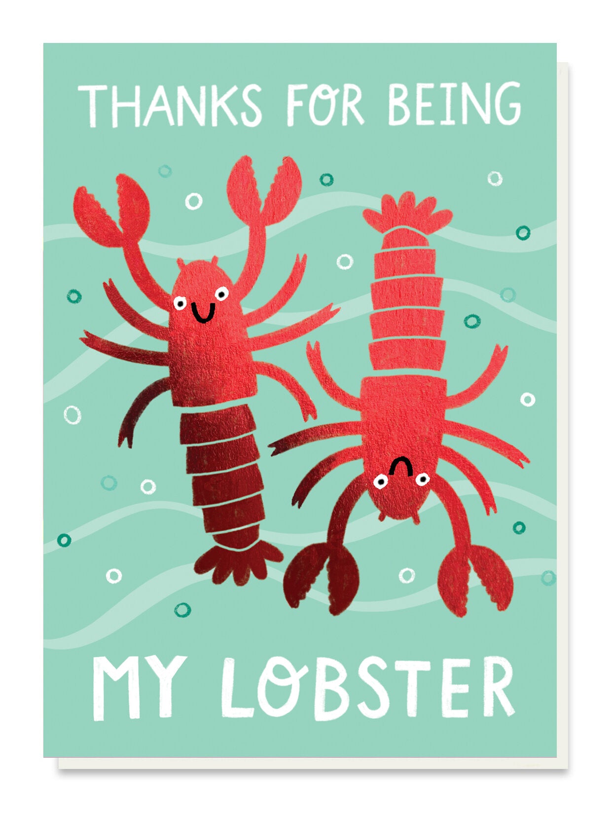 Thanks For Being My Lobster Card