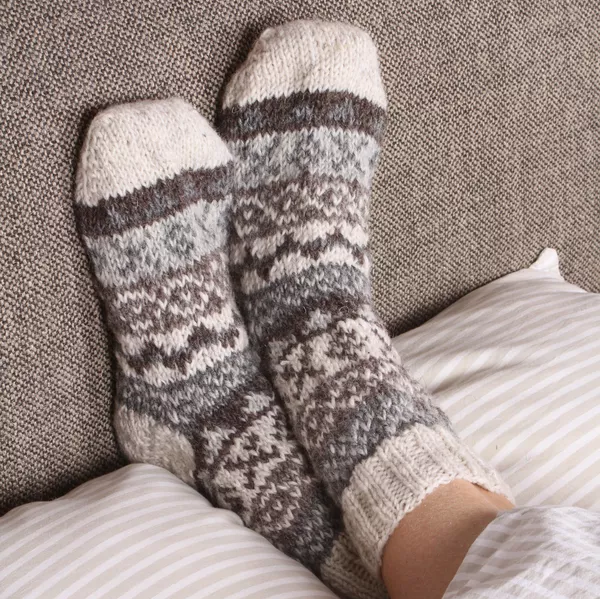 Sofa Socks - Fairisle Natural