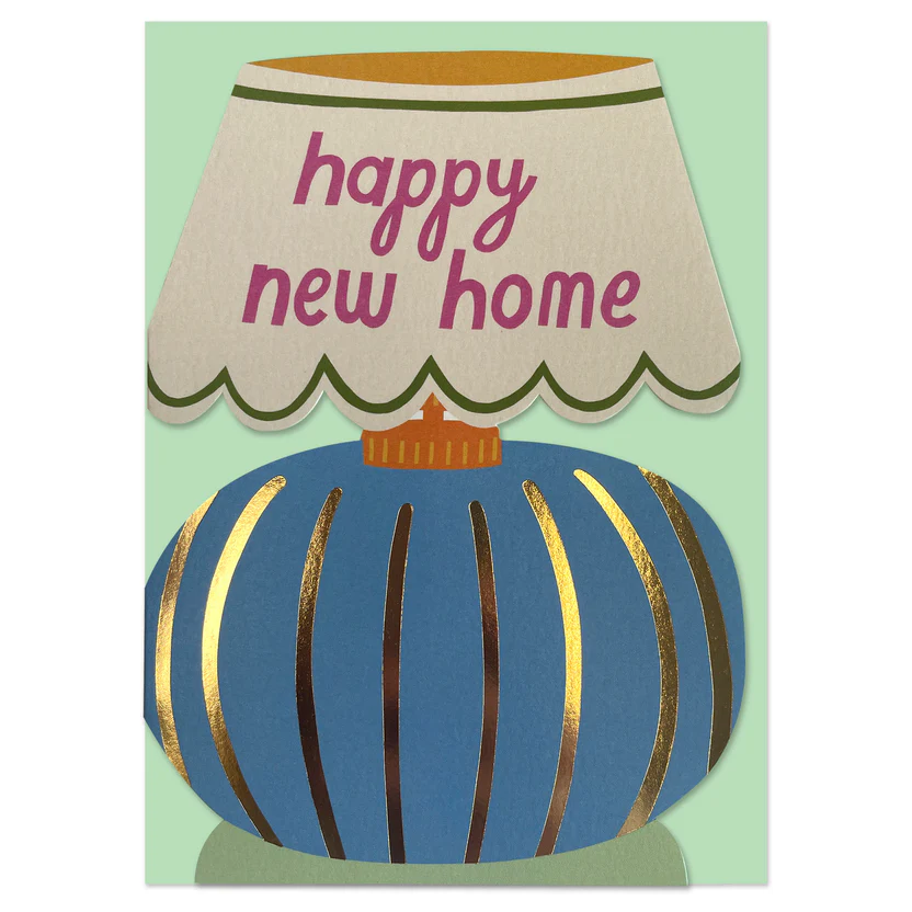 Happy New Home Lamp Card